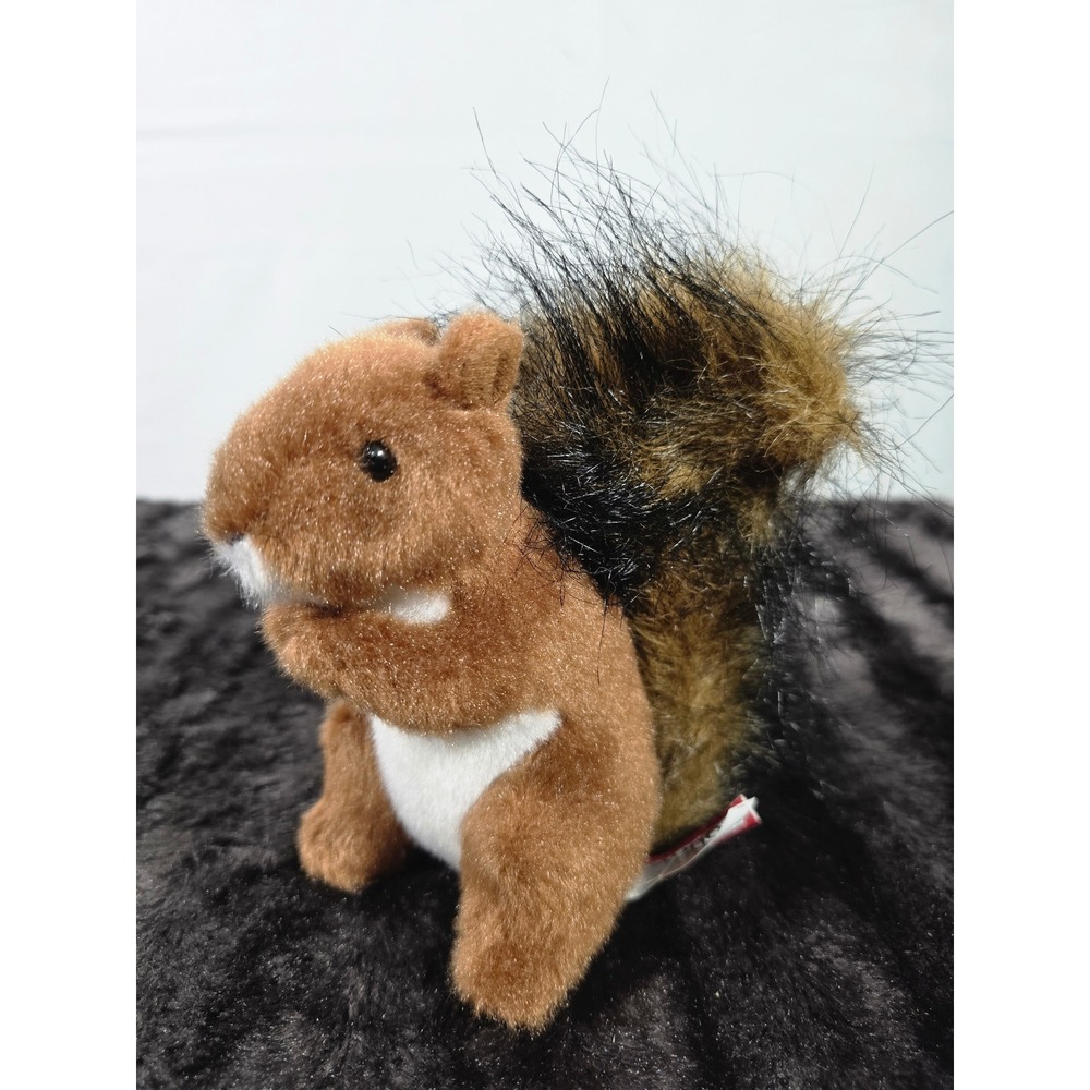 Douglas Roadie Red Squirrel Plush Stuffed Animal Fluffy Tail #3793 5in